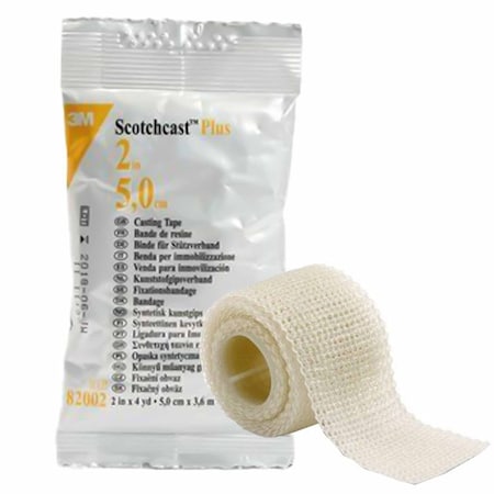 3M Scotchcast Cast Tape 2 Inch X 12 Foot Fiberglass / Resin White, 10PK 82002